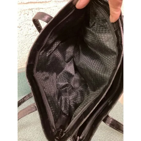 Eel Skin Vintage Black Shoulder Bag EXCELLENT CONDITION - Picture 14 of 17